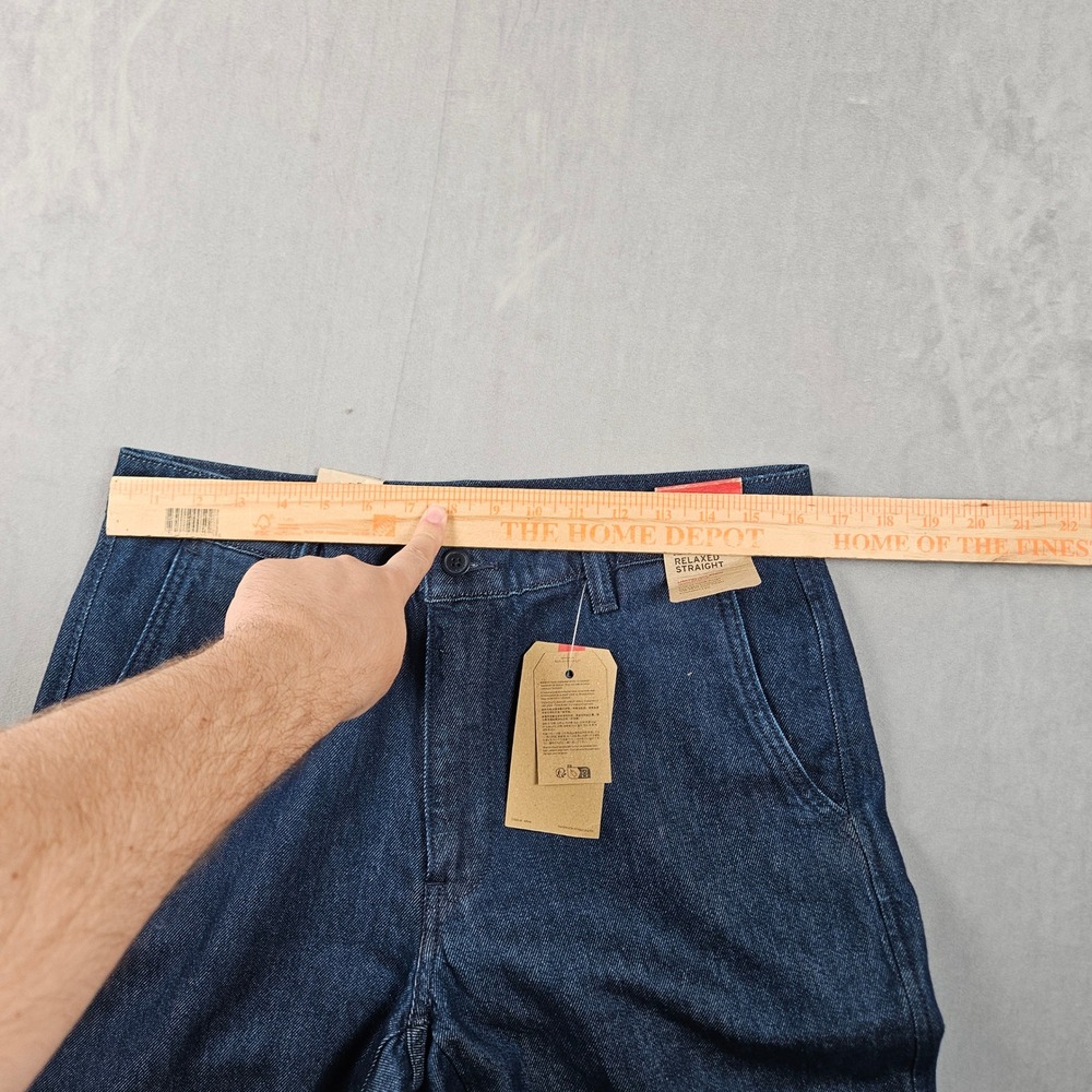 NEW Levi's XX Chino Relaxed Straight Pants Mens 32x32 Blue Lightweight Denim - Picture 8 of 15